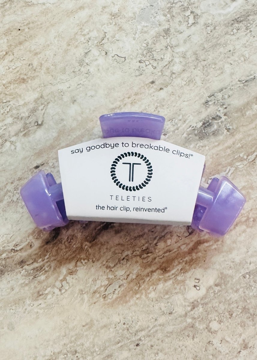 Medium Hair Clip | Classic | Lavender Mist | Teleties - Teletie Classic Hair Clip - Jimberly's Boutique - Olive Branch - Mississippi