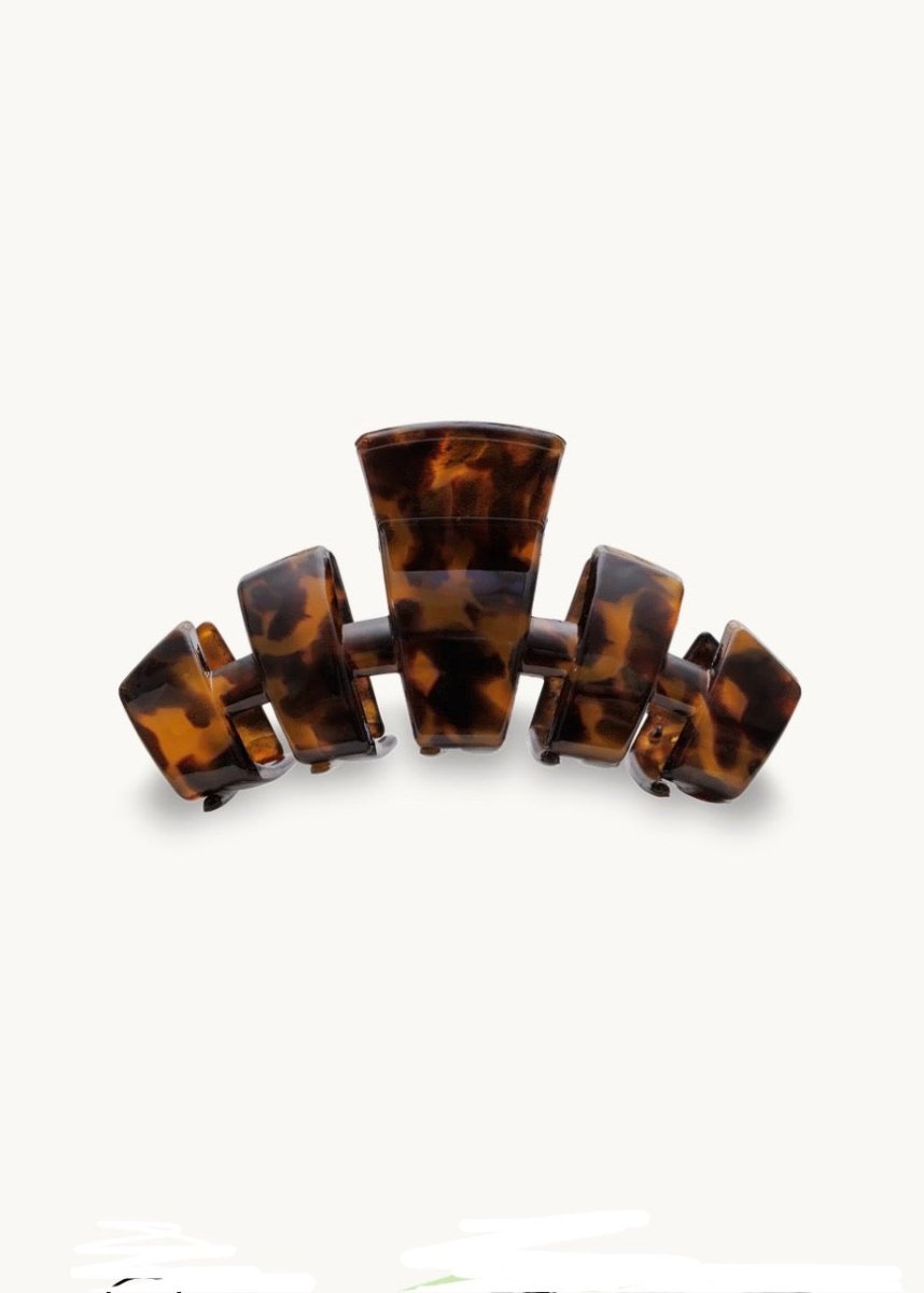 Medium Hair Clip | Classic | Tortoise | Teleties - Teletie Classic Hair Clip - Jimberly's Boutique - Olive Branch - Mississippi