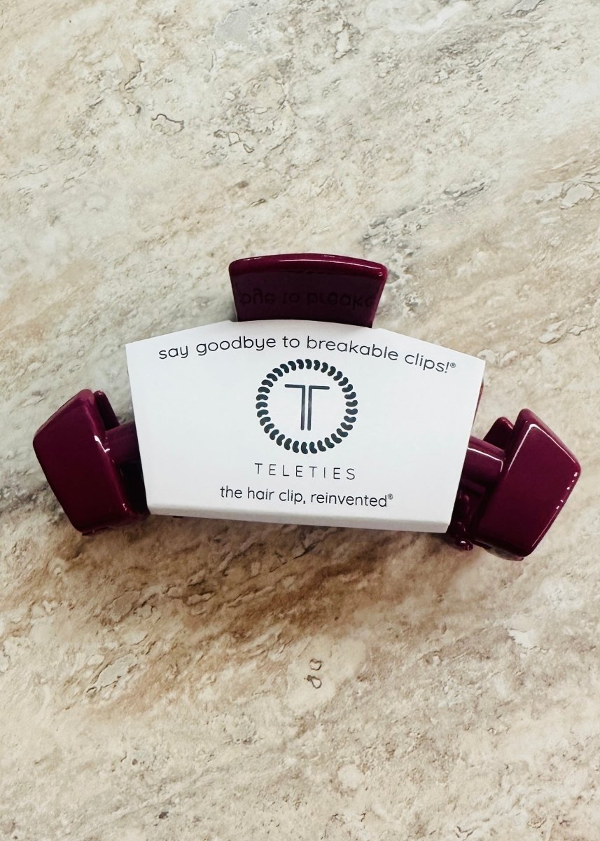 Medium Hair Clip | Classic | Wild Side |Teleties - Teletie Classic Hair Clip - Jimberly's Boutique - Olive Branch - Mississippi