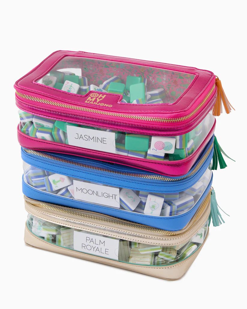 Metallic Pink Tile Storage Bag | Oh My Mahjong PREORDER - Mahjong Tile Storage Bag - Jimberly's Boutique - Olive Branch - Mississippi