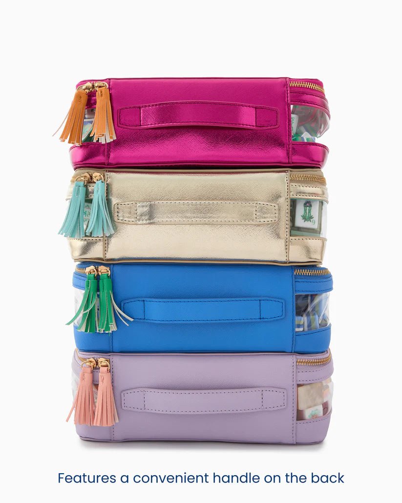 Metallic Pink Tile Storage Bag | Oh My Mahjong PREORDER - Mahjong Tile Storage Bag - Jimberly's Boutique - Olive Branch - Mississippi