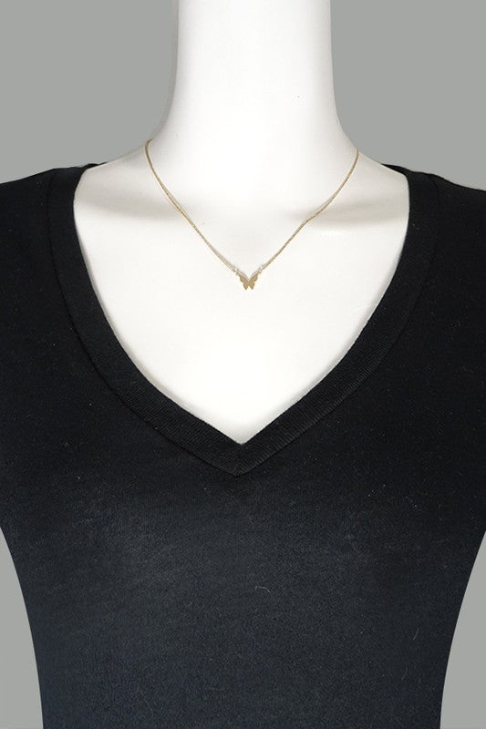 Mini Butterfly Pendant Necklace - necklace - Jimberly's Boutique - Olive Branch - Mississippi