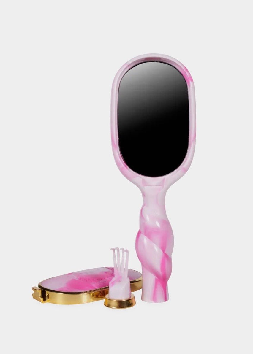 Mini Detangler Brush For Medium Hair - Pinch Me Pink - Teleties Hair Brush -Jimberly's Boutique-Olive Branch-Mississippi
