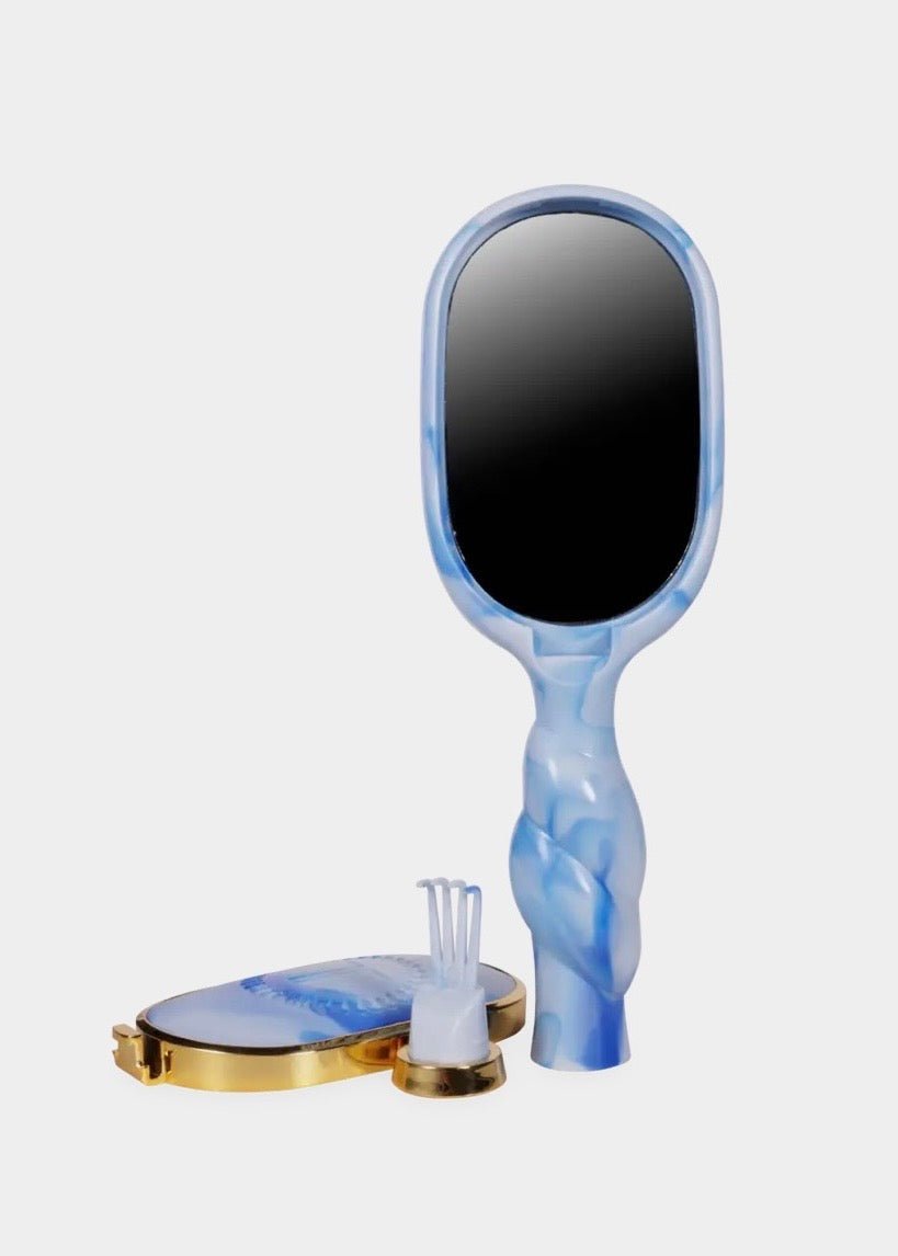 Mini Detangler Brush For Medium Hair - Tide & True Blue - Teleties Hair Brush -Jimberly's Boutique-Olive Branch-Mississippi