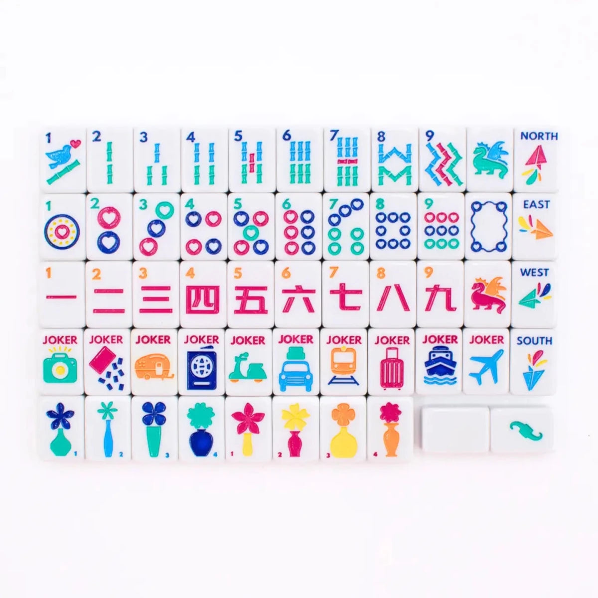 Mini Travel Mahjong - White | Mini Anywhere Series | My Fair Mahjong - Mahjong Tiles -Jimberly's Boutique-Olive Branch-Mississippi