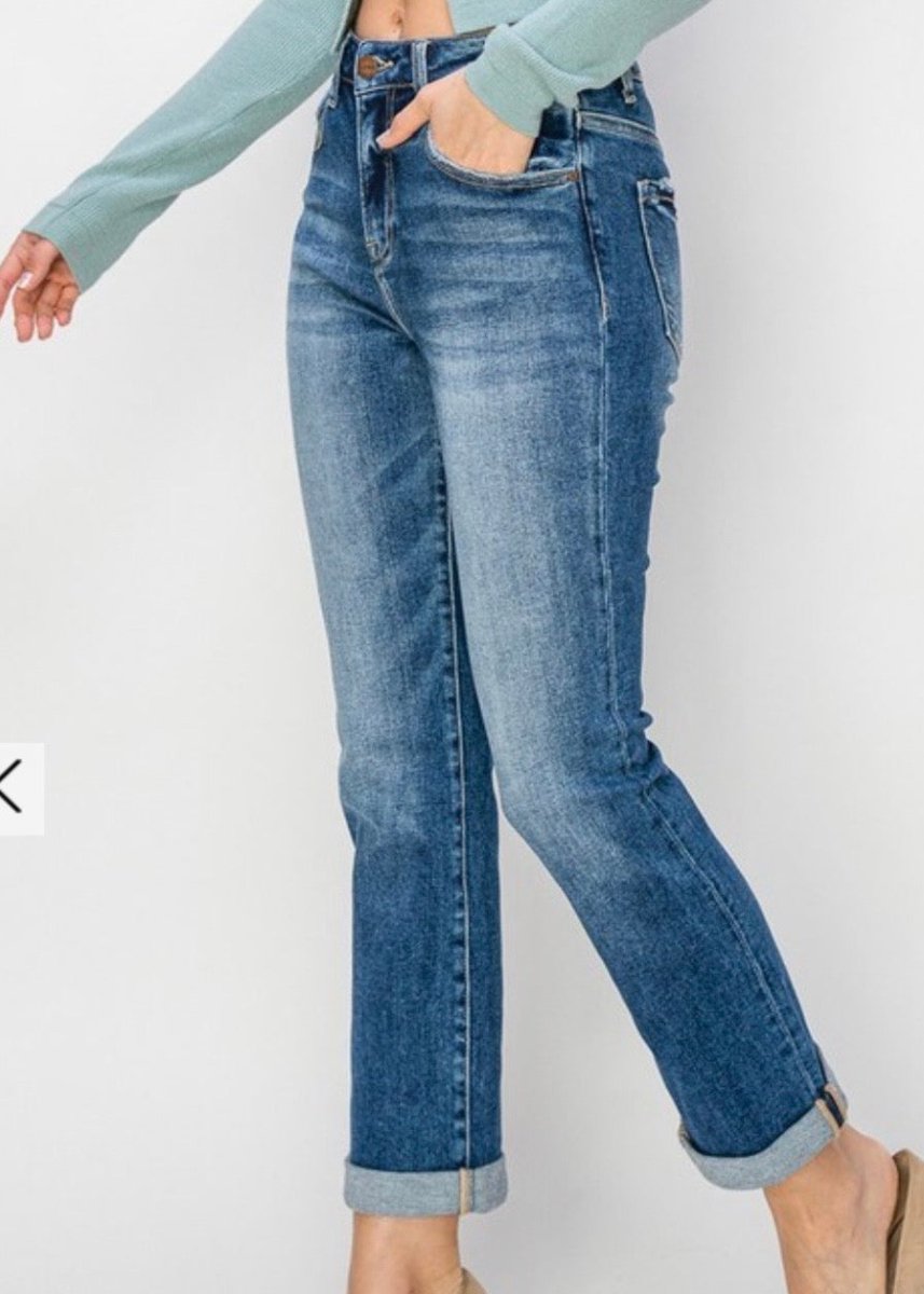 Newton High Rise Straight Jeans | Risen - risen jeans -Jimberly's Boutique-Olive Branch-Mississippi