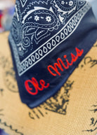 Ole Miss Embroidered Bandana - Navy - accessories - Jimberly's Boutique - Olive Branch - Mississippi