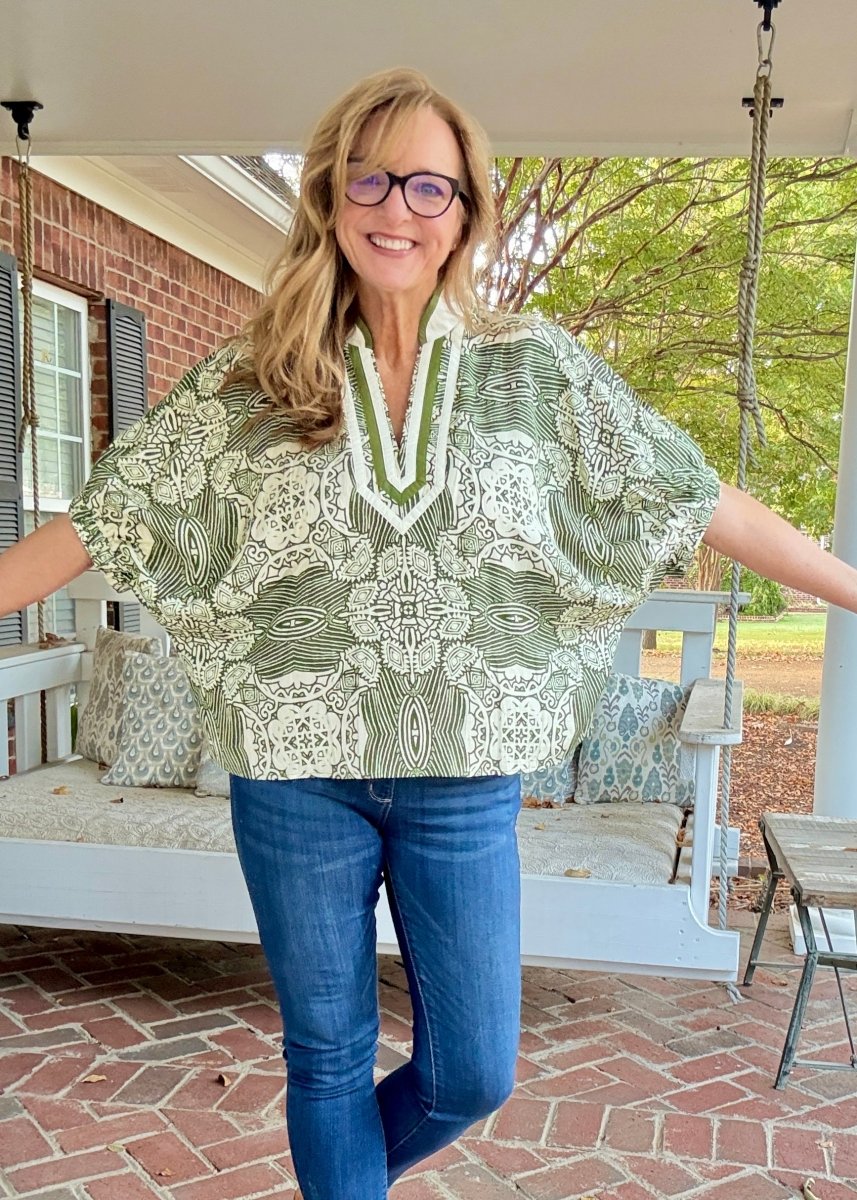 Olive Dreams Top | Entro (S - 2X) - Entro Top - Jimberly's Boutique - Olive Branch - Mississippi
