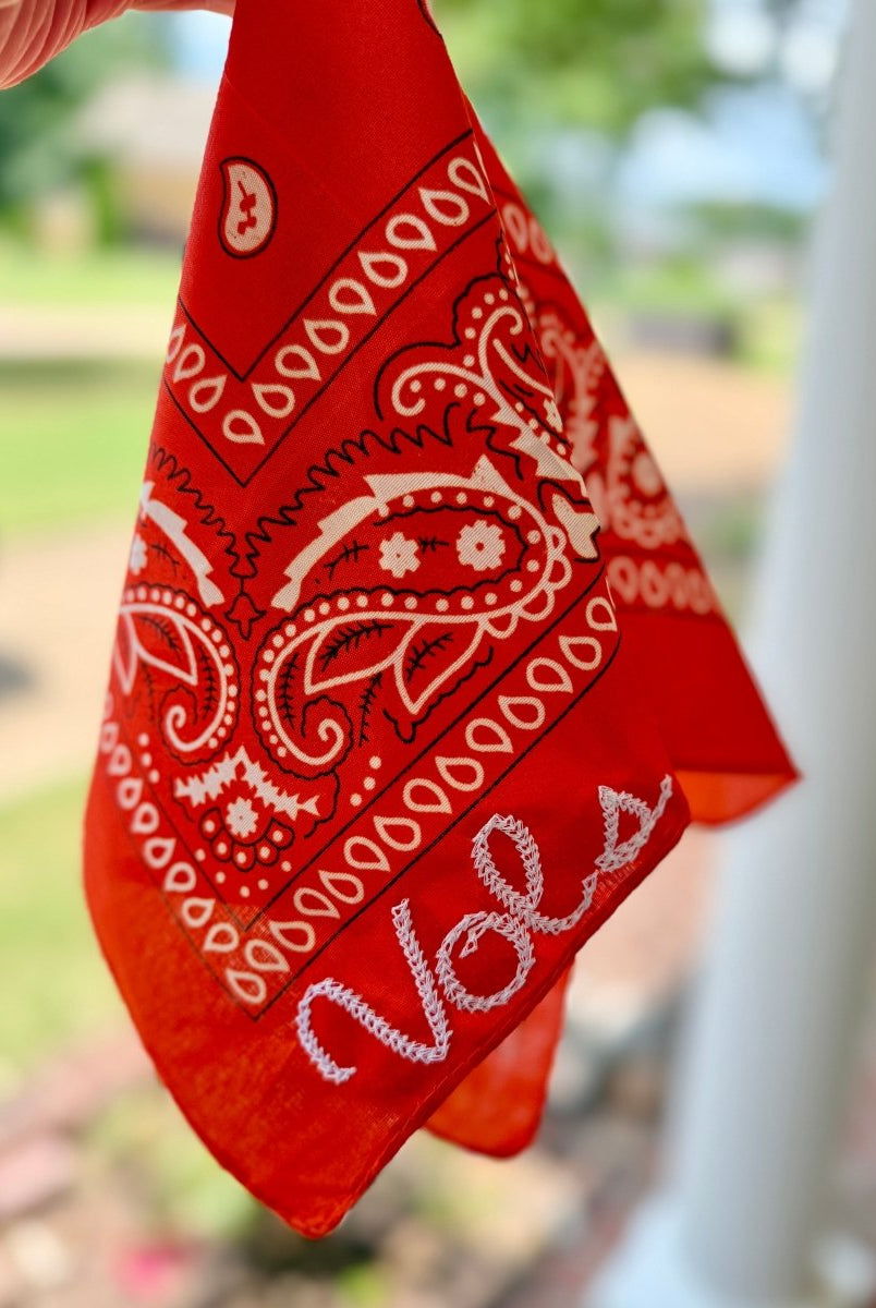 Orange Vols Embroidered Bandana - accessories - Jimberly's Boutique - Olive Branch - Mississippi