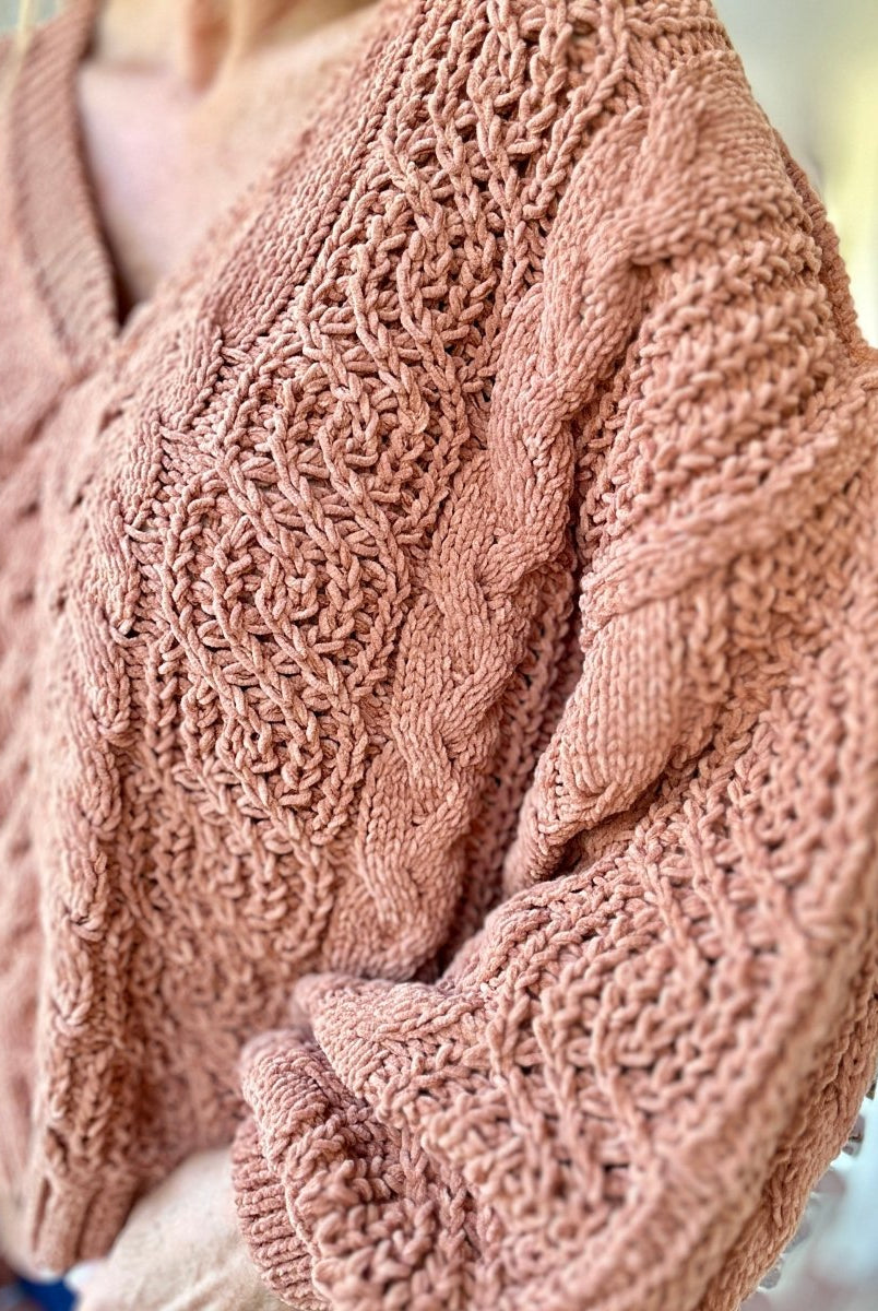 POL V Neck Sweater - Rustic Brown - sweater - Jimberly's Boutique - Olive Branch - Mississippi