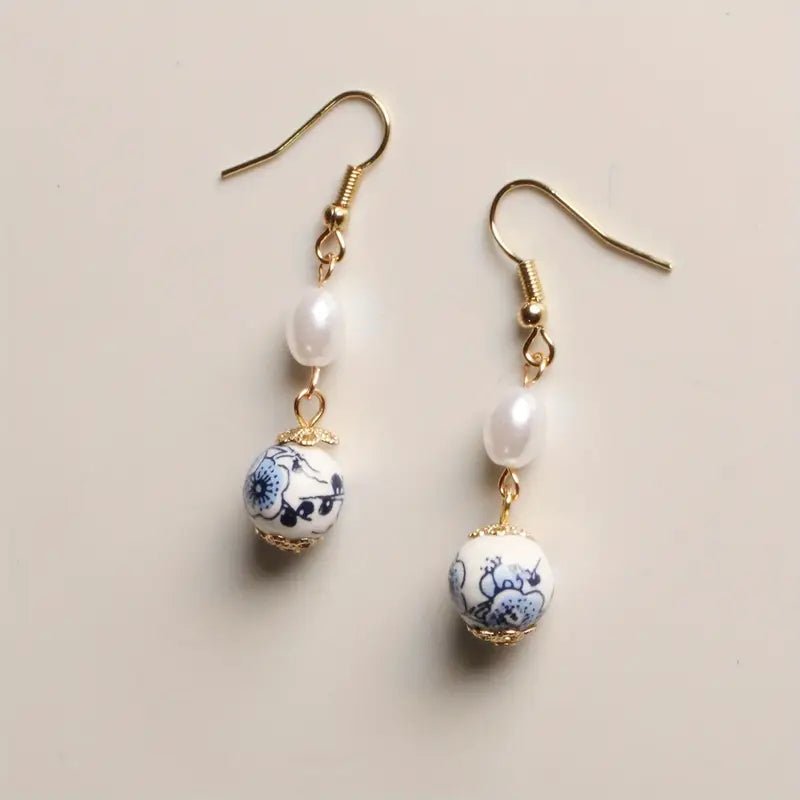 Porcelain Ceramic Drop Earrings - Jimberly's Boutique - Olive Branch - Mississippi