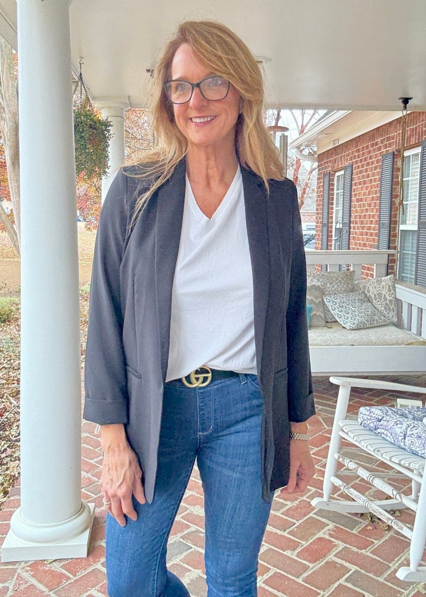 Preppy Chic Blazer - Black - Blazer - Jimberly's Boutique - Olive Branch - Mississippi