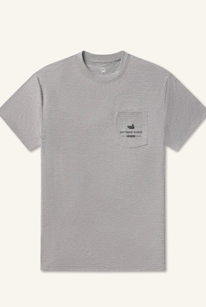 Pro Heathered Tee | Fishing Co | Southern Marsh - Southern Marsh Graphic Tee - Jimberly's Boutique - Olive Branch - Mississippi