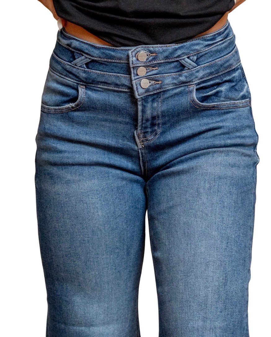 Rankin Crop Wide Leg Jeans | Risen - risen jeans -Jimberly's Boutique-Olive Branch-Mississippi