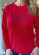 Rebels Embroidered Basic Sweater - sweater - Jimberly's Boutique - Olive Branch - Mississippi