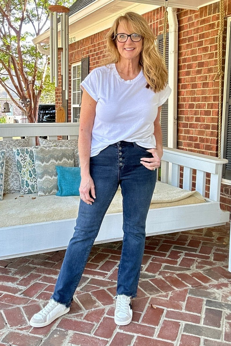 Ridgeland Button Fly | Judy Blue Jeans | Super Dark Wash - jeans - Jimberly's Boutique - Olive Branch - Mississippi