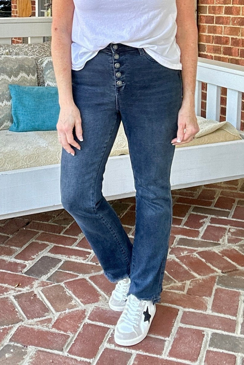 Ridgeland Button Fly | Judy Blue Jeans | Super Dark Wash - jeans - Jimberly's Boutique - Olive Branch - Mississippi