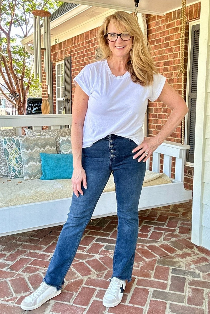 Ridgeland Button Fly | Judy Blue Jeans | Super Dark Wash - jeans - Jimberly's Boutique - Olive Branch - Mississippi