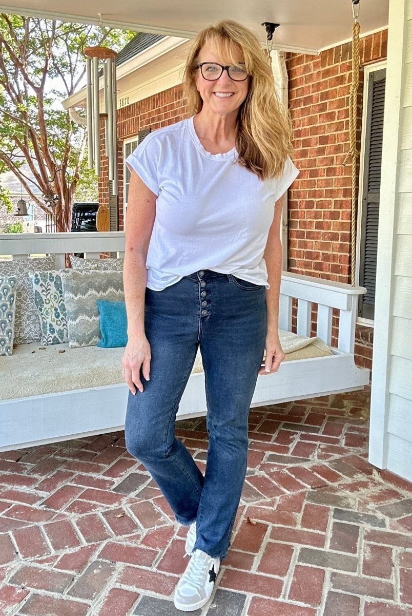 Ridgeland Button Fly | Judy Blue Jeans | Super Dark Wash - jeans - Jimberly's Boutique - Olive Branch - Mississippi