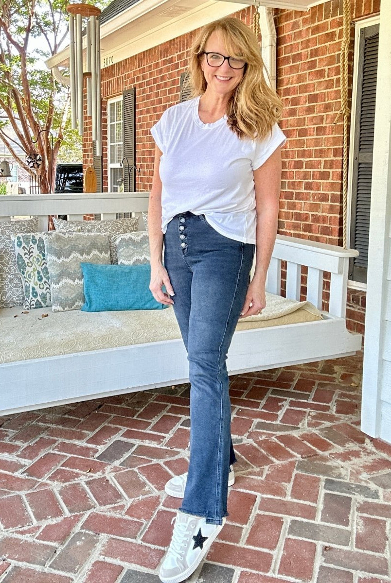Ridgeland Button Fly | Judy Blue Jeans | Super Dark Wash - jeans - Jimberly's Boutique - Olive Branch - Mississippi
