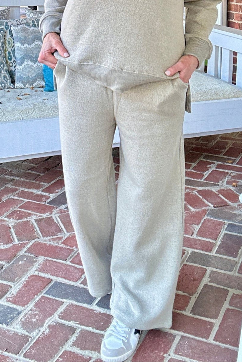 Royce - Henderson Wide Leg Amore Pant - Sand - Royce Pant - Jimberly's Boutique - Olive Branch - Mississippi