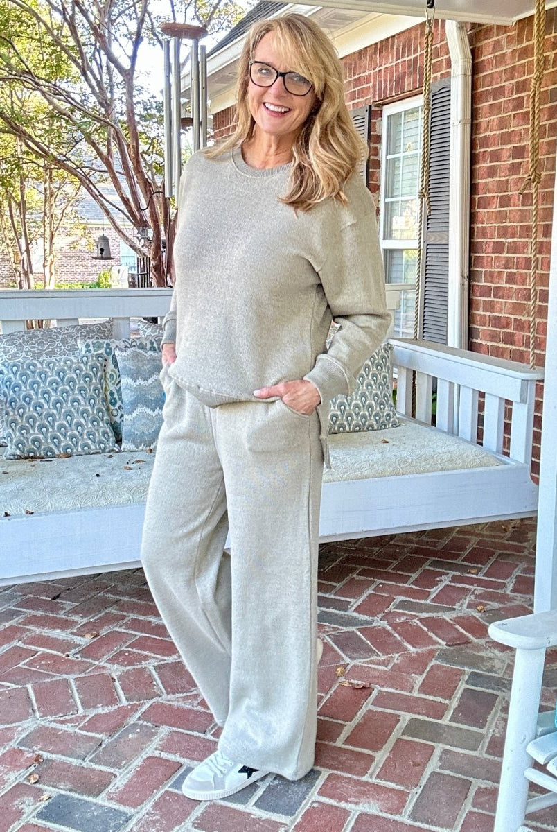 Royce - Henderson Wide Leg Amore Pant - Sand - Royce Pant - Jimberly's Boutique - Olive Branch - Mississippi