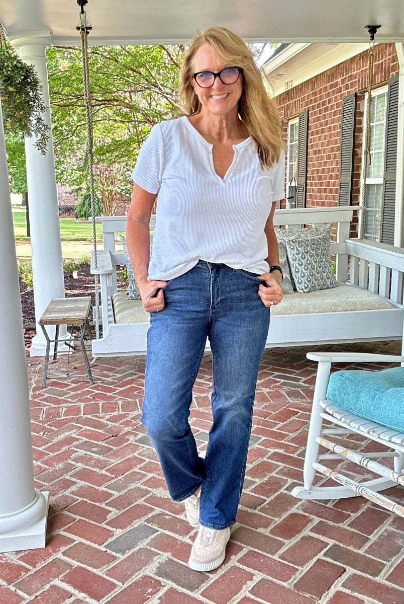 Ruleville Tummy Control Classic Straight Jeans | Judy Blue - Jimberly's Boutique - Olive Branch - Mississippi