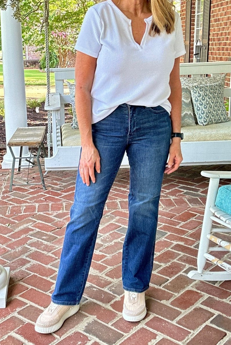 Ruleville Tummy Control Classic Straight Jeans | Judy Blue - Jimberly's Boutique - Olive Branch - Mississippi