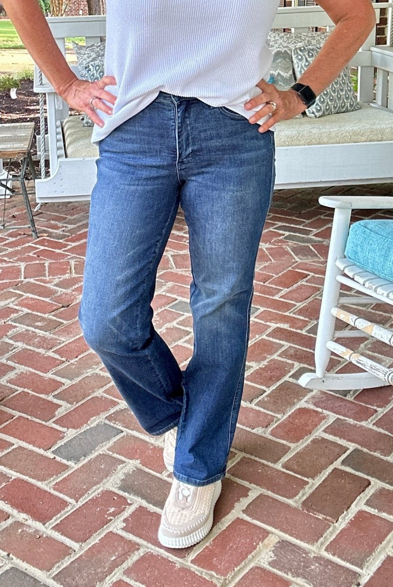 Ruleville Tummy Control Classic Straight Jeans | Judy Blue - Jimberly's Boutique - Olive Branch - Mississippi