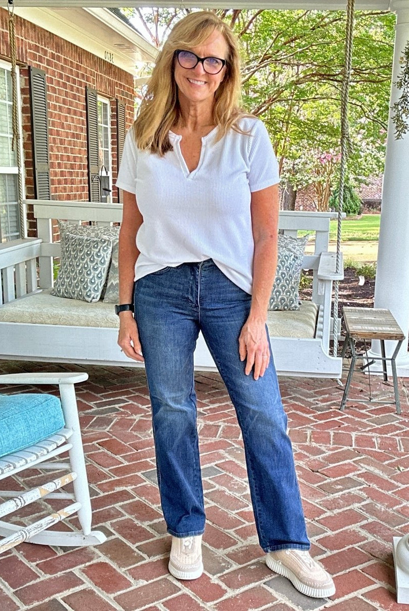 Ruleville Tummy Control Classic Straight Jeans | Judy Blue - Jimberly's Boutique - Olive Branch - Mississippi