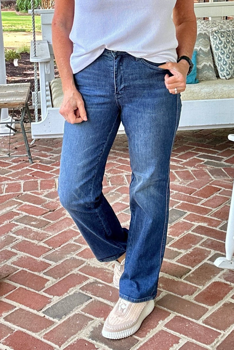 Ruleville Tummy Control Classic Straight Jeans | Judy Blue - Jimberly's Boutique - Olive Branch - Mississippi