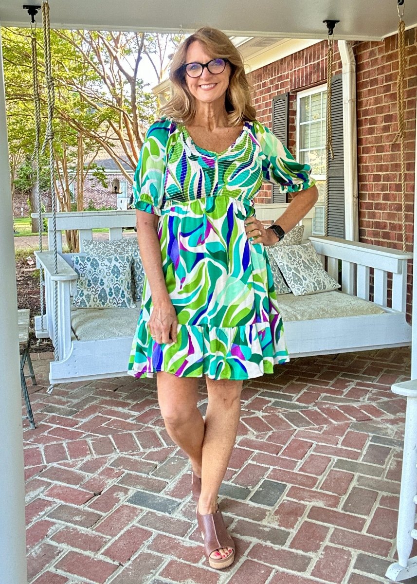 Satin Smocked Babydoll Dress | Jodifl - Jodifl Dress - Jimberly's Boutique - Olive Branch - Mississippi