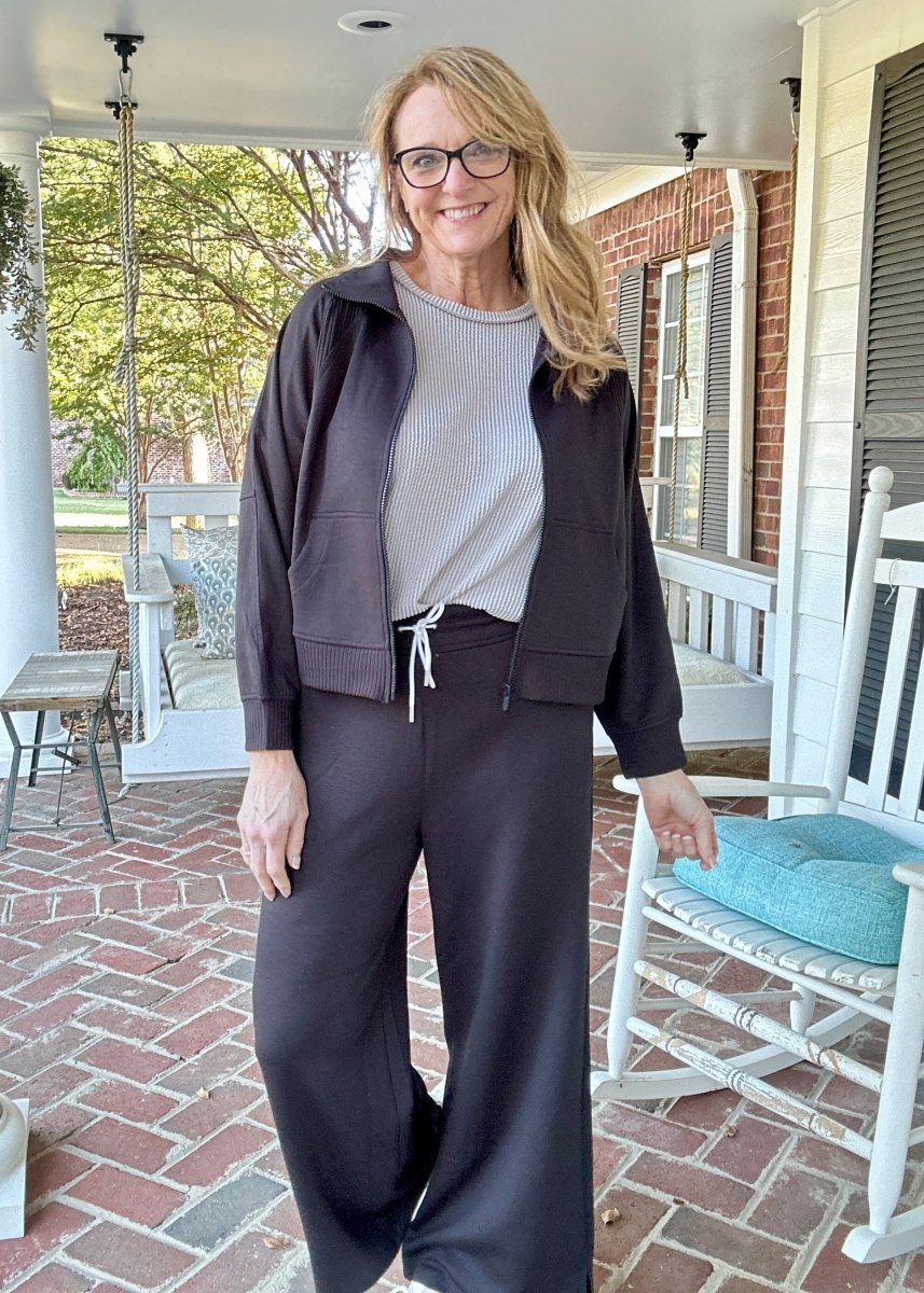 Scuba Full Zip Jacket - Black | Zenana - Jacket - Jimberly's Boutique - Olive Branch - Mississippi