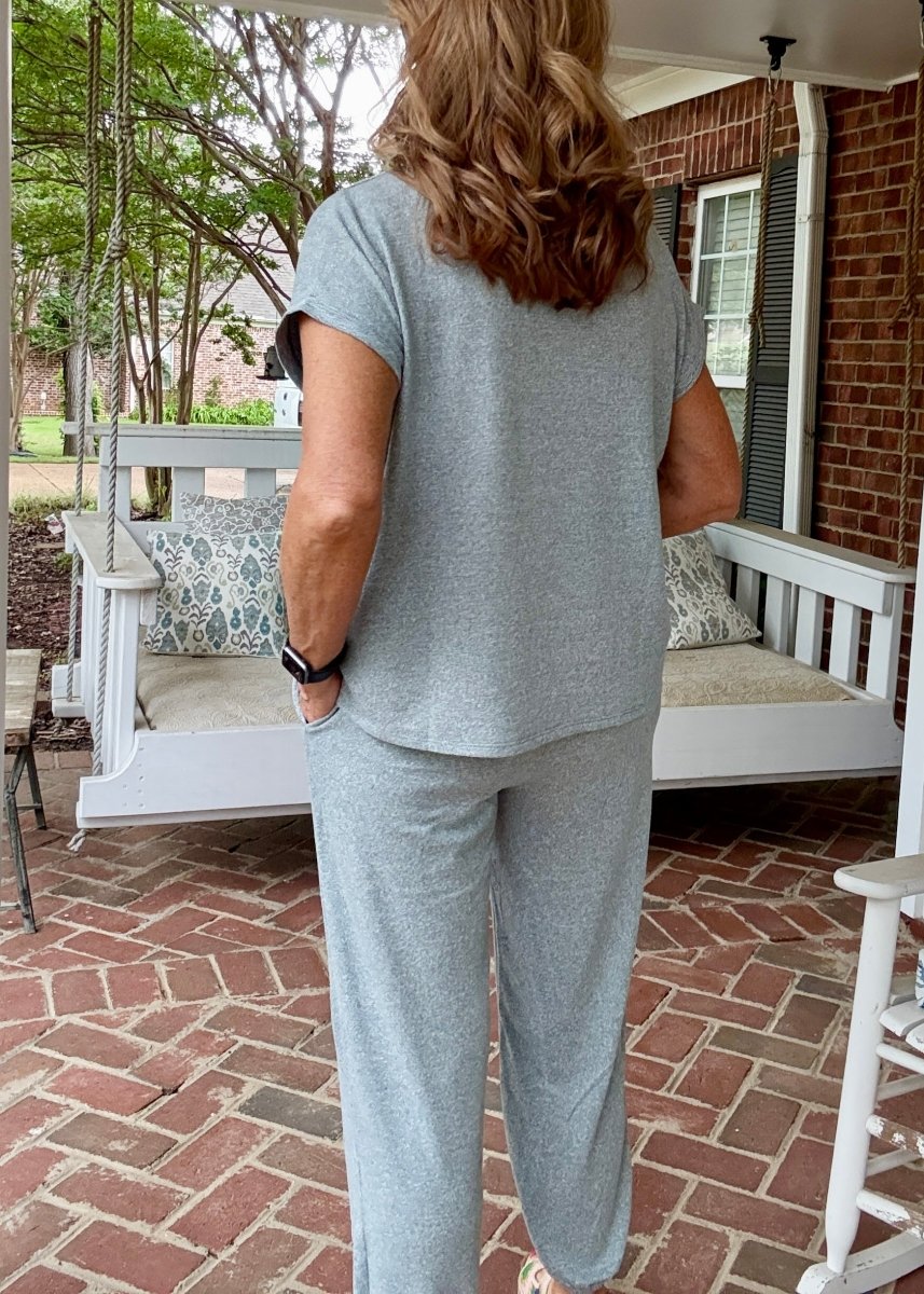 Sheila Melange Jogger Set - Ash Jade - jogger set - Jimberly's Boutique - Olive Branch - Mississippi