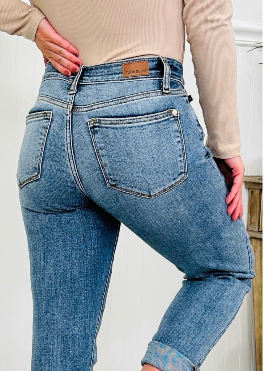 Shelby Mid - Rise Boyfriend | Judy Blue Jeans - Judy Blue Jeans - Jimberly's Boutique - Olive Branch - Mississippi