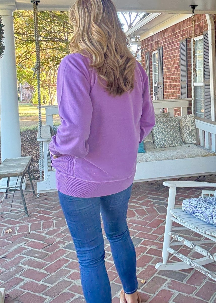 Simple Sutton Sweatshirt - Lt Plum (S - 3X) - Sweatshirt - Jimberly's Boutique - Olive Branch - Mississippi