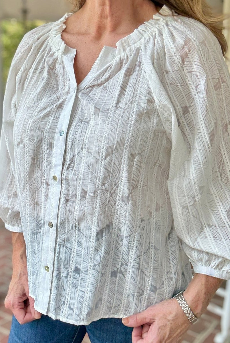 Simply Sarah Top - Off White - Umgee Top - Jimberly's Boutique - Olive Branch - Mississippi