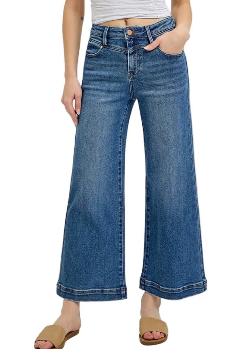 Simpson Front Yoke Crop Jeans | Risen - risen jeans - Jimberly's Boutique - Olive Branch - Mississippi