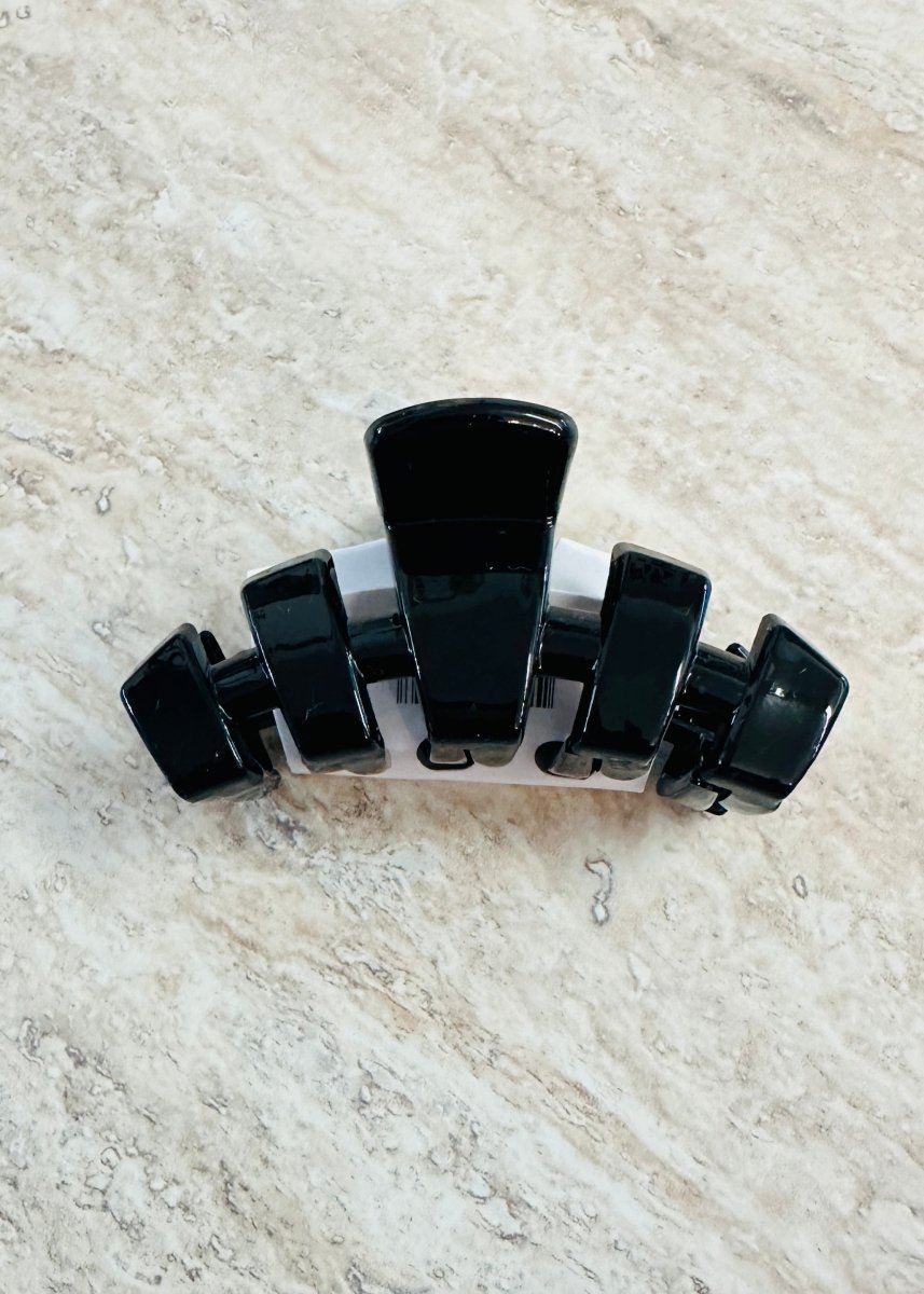 Small Hair Clip | Classic | Jet Black | Teleties - Teletie Classic Hair Clip - Jimberly's Boutique - Olive Branch - Mississippi