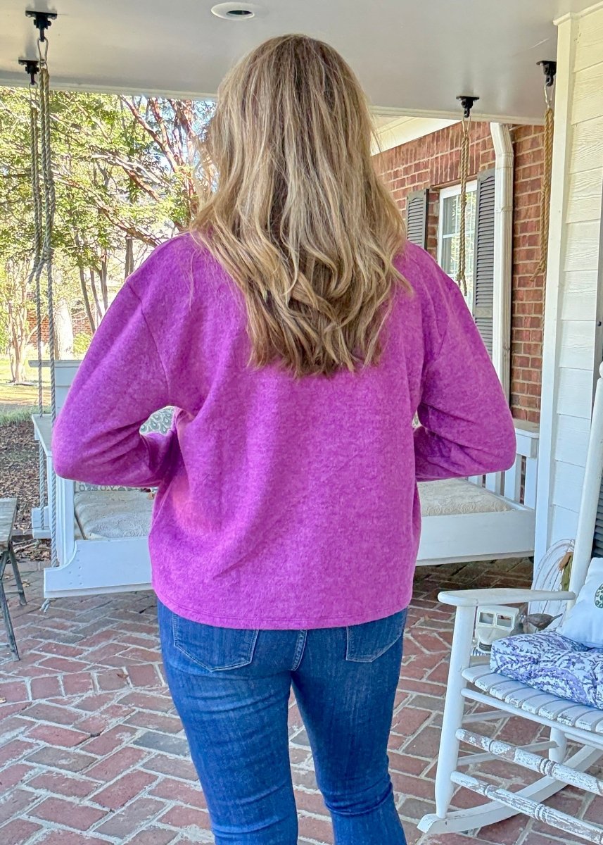 Soft Collared Sweater - Light Plum - sweater - Jimberly's Boutique - Olive Branch - Mississippi
