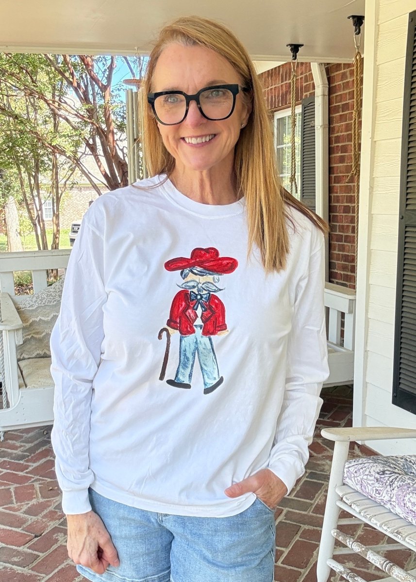 Southern Gent Embroidered LS Comfort Colors - Embroidered Comfort Colors -Jimberly's Boutique-Olive Branch-Mississippi