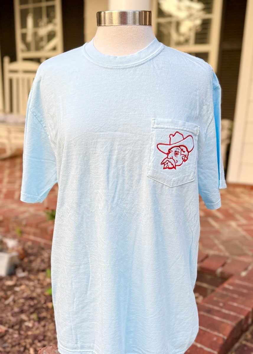 Southern Gent Embroidered Pocket Tee | Comfort Colors - Embroidered Comfort Colors - Jimberly's Boutique - Olive Branch - Mississippi