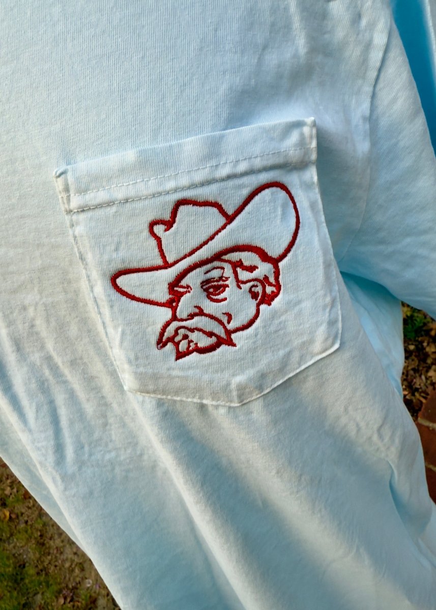 Southern Gent Embroidered Pocket Tee | Comfort Colors - Embroidered Comfort Colors - Jimberly's Boutique - Olive Branch - Mississippi