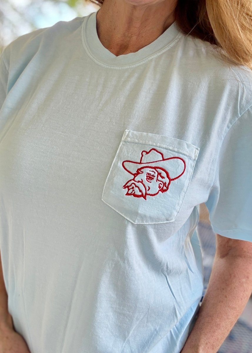 Southern Gent Embroidered Pocket Tee | Comfort Colors - Embroidered Comfort Colors - Jimberly's Boutique - Olive Branch - Mississippi