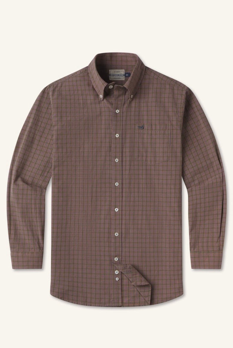Southern Marsh | Abilene Washed Gingham Dress Shirt - Southern Marsh Dress Shirt - Jimberly's Boutique - Olive Branch - Mississippi