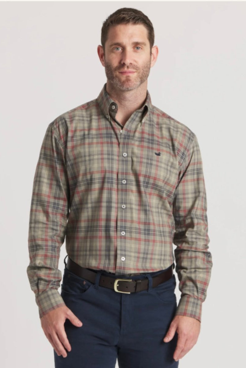 Southern Marsh | Barnstable Lines Performance Dress Shirt - Southern Marsh Dress Shirt - Jimberly's Boutique - Olive Branch - Mississippi