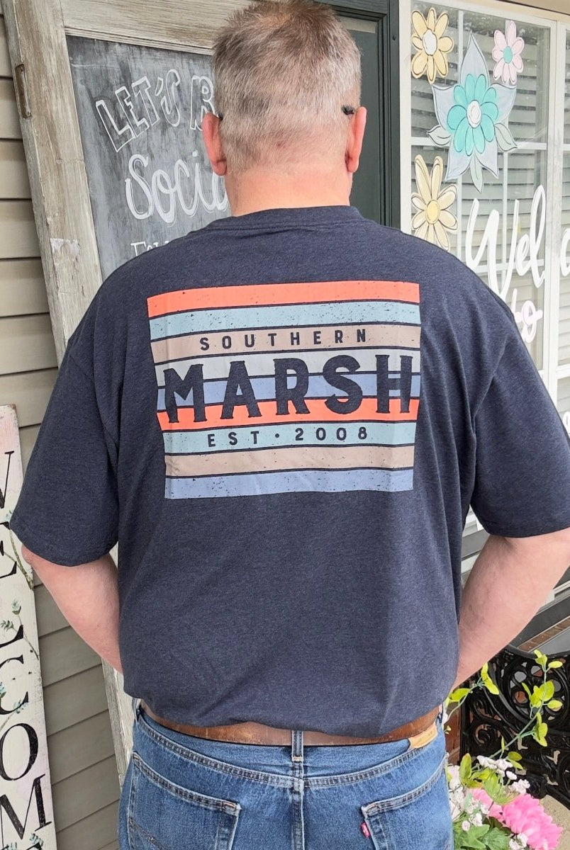 Southern Marsh | Branding Tee | Color Bars - Graphic Tee -Jimberly's Boutique-Olive Branch-Mississippi