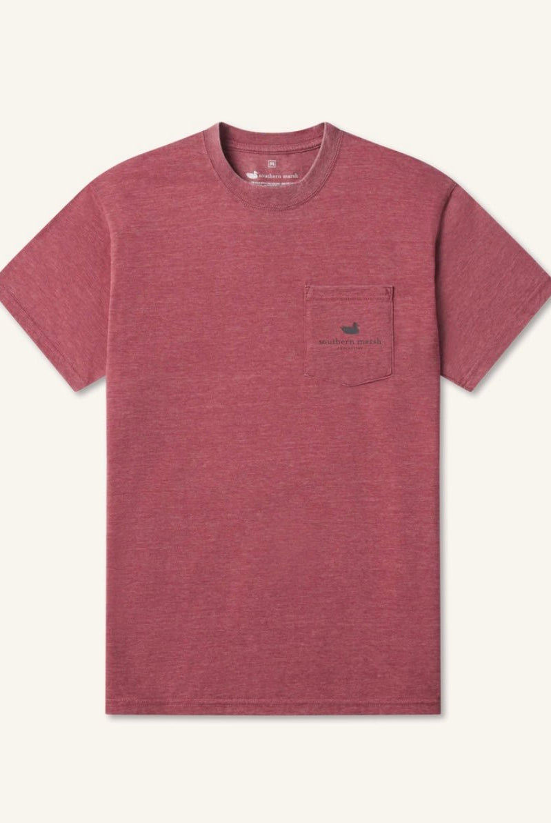 Southern Marsh Seawash Tee - Dog - Crimson - Graphic Tee - Jimberly's Boutique - Olive Branch - Mississippi