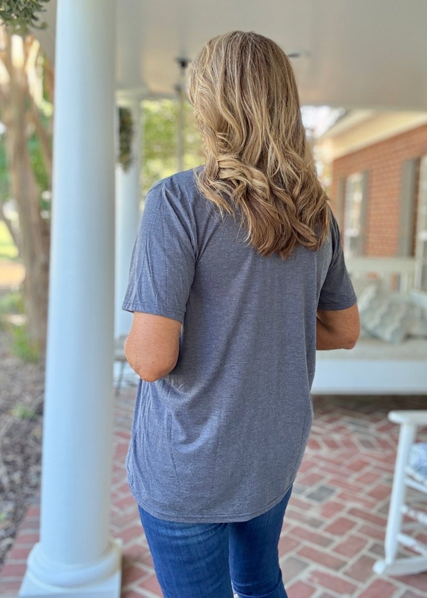 Spirit Lead Me Embroidered V Neck T Shirt - sweatshirt - Jimberly's Boutique - Olive Branch - Mississippi