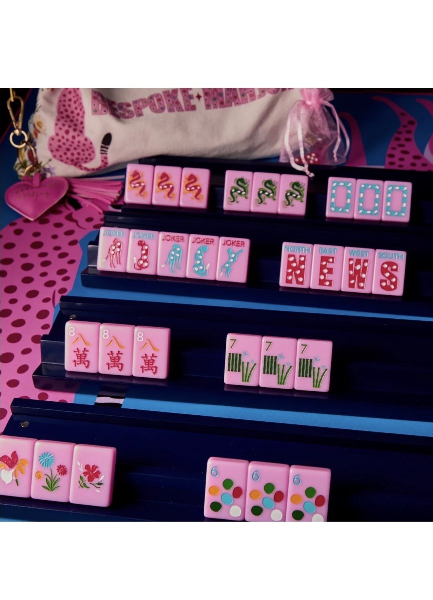 Springtime Safari Petal Pink Mahjong Tiles | Bespoke - Mahjong Tiles -Jimberly's Boutique-Olive Branch-Mississippi